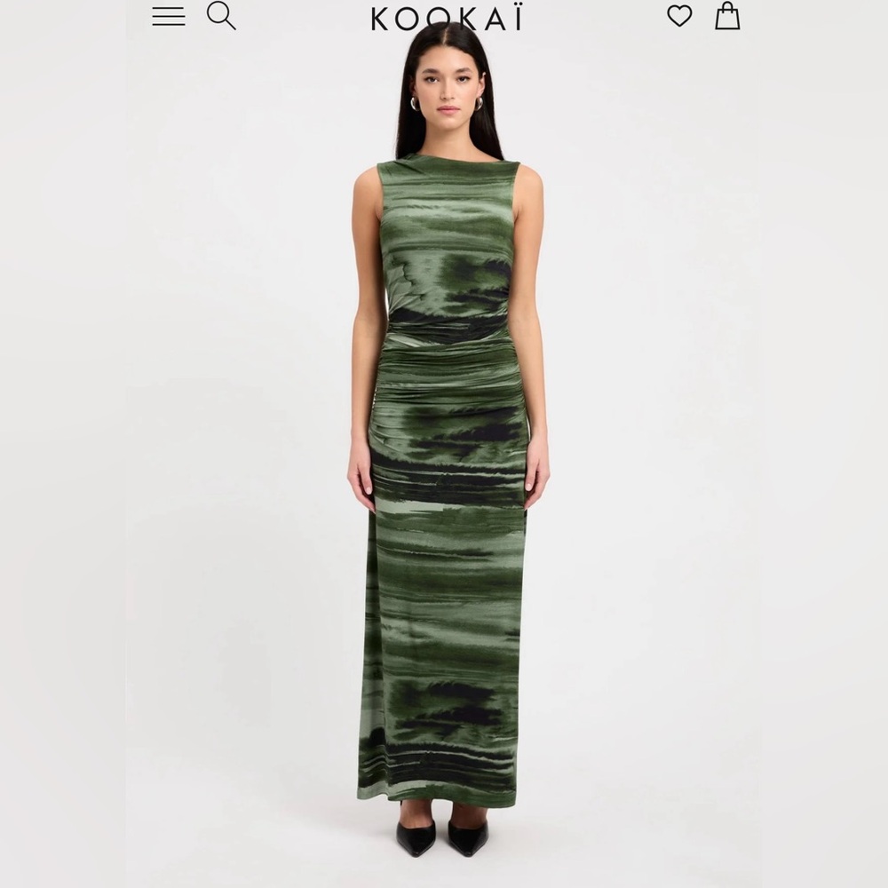 EUC Kookai Australia Harper Maxi Dress - Size 38/US WOMENS 6 Khaki